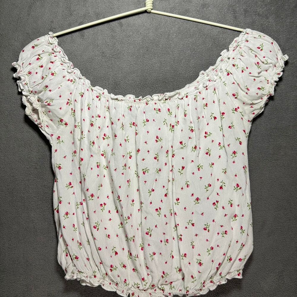 Brandy-melville Women's White Blouse